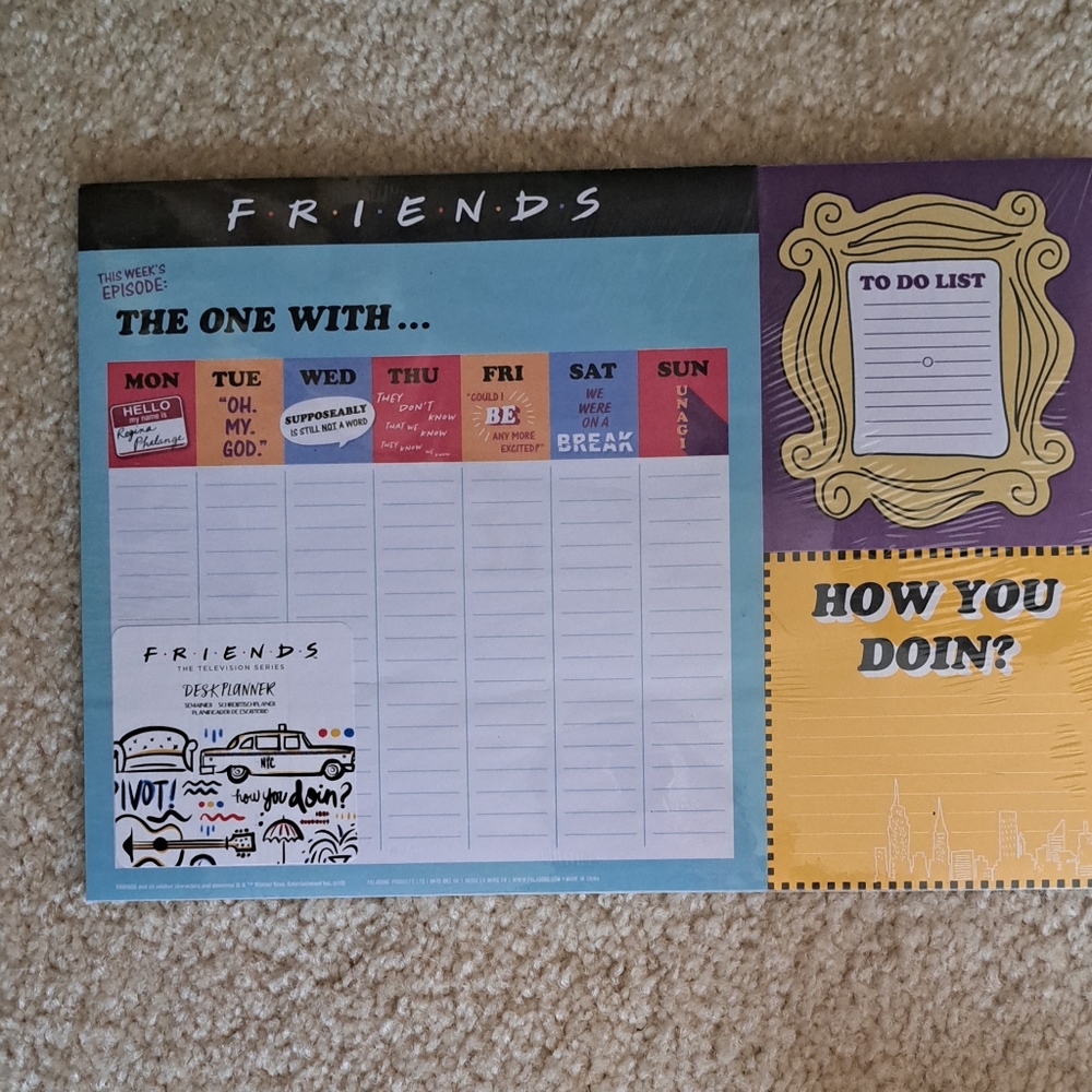 Friends desk planner